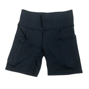 Athleta Black Bike Shorts High Waist Compression size xs